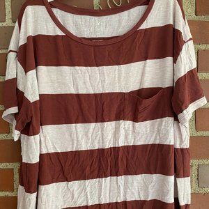 American Eagle Burgundy Pink Tshirt Soft & Sexy